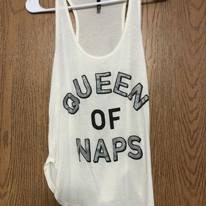 Queen of naps tank top